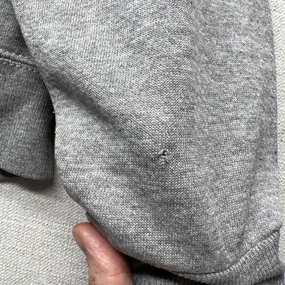 Vintage Cal Poly JanSport Sweatshirt L Gray Alumni San Luis Obispo USA 90s FLAWS - Picture 12 of 16